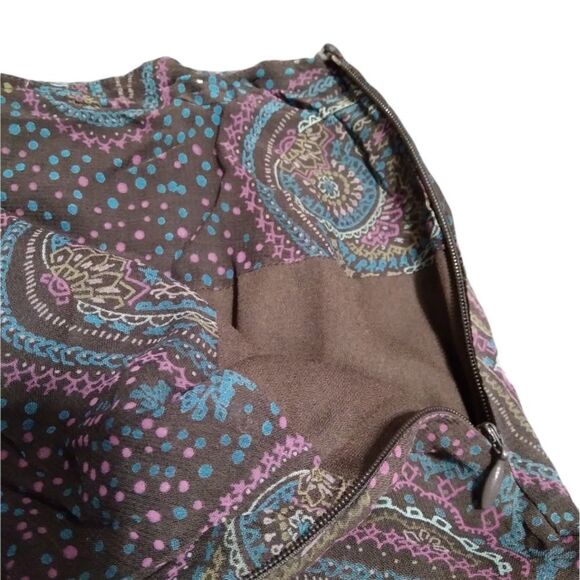 STYLE & CO. chiffon skirt paisley 10p - Picture 3 of 7